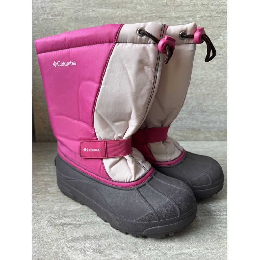 Columbia Pink Girls Snow Winter Boots Size 4‎ - Excellent Condition!